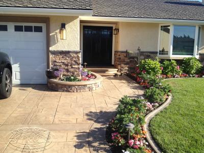 Driveway and Front Yard Landscaping Landscape Construction Driveway and Entry Way