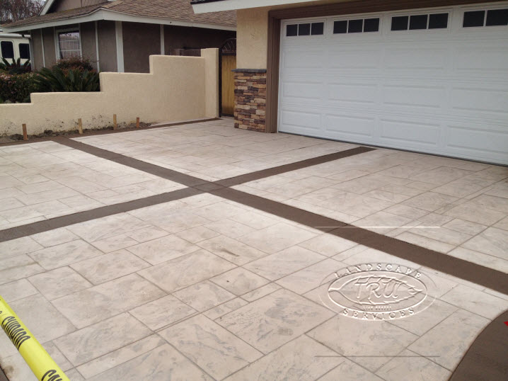 Stamped Concrete Driveway