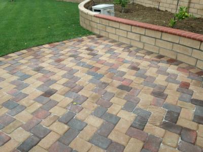 Herringbone Pavers Installation