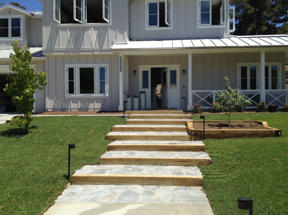 Orange County Landscape Cosntruciton Landscape Construction Entry way