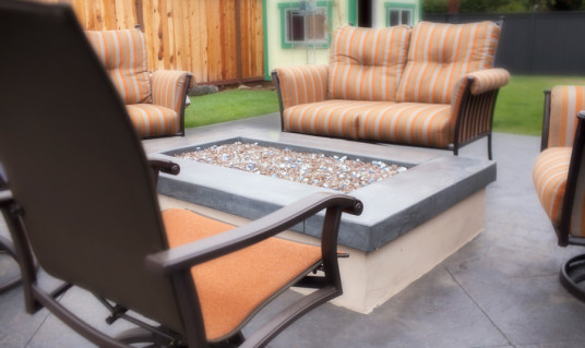 Concrete Fire Pit Installation