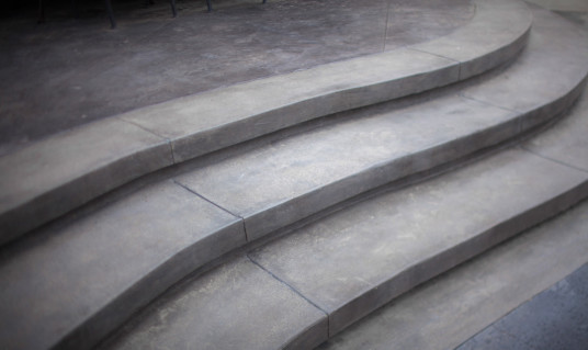 Stamped Concrete Steps Landscape