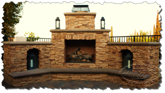 Orange County Outdoor Fireplace