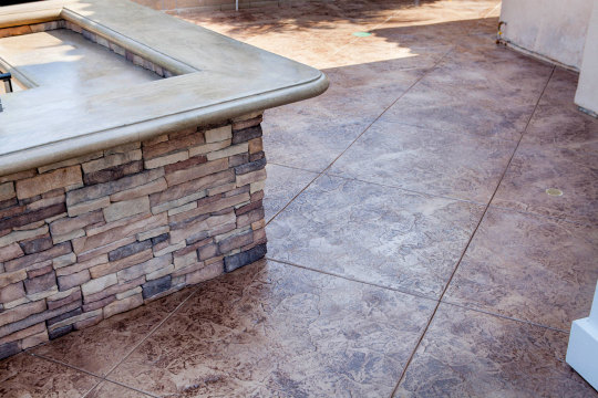 Mission Viejo Stamped Concrete Patio