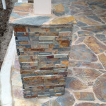 Patio Cover Pilaster Stack Stone
