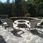 Fire Pit and Interlocking Pavers